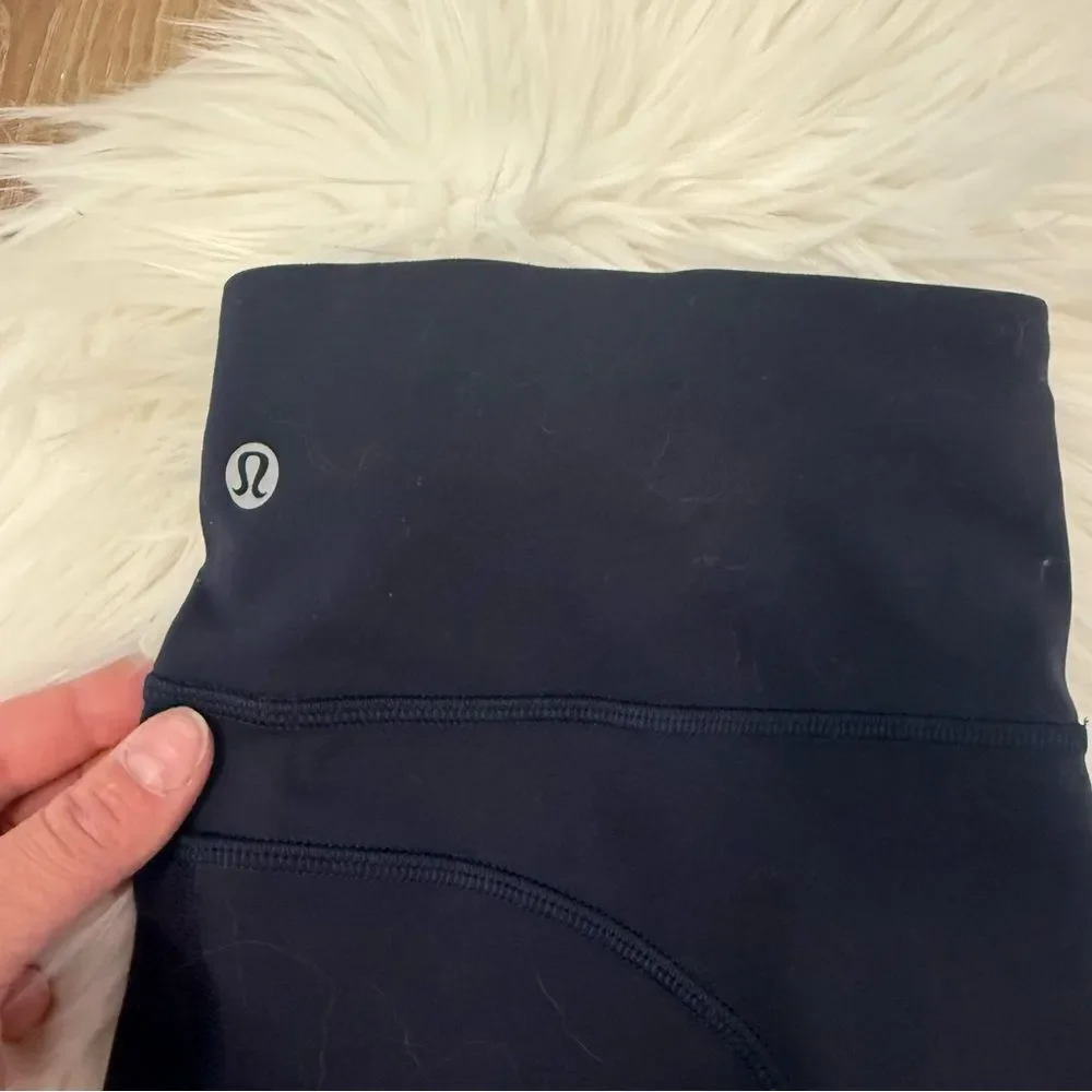[lululemon athletica] Navy Blue Full Length Leggings with Pockets - Size 6